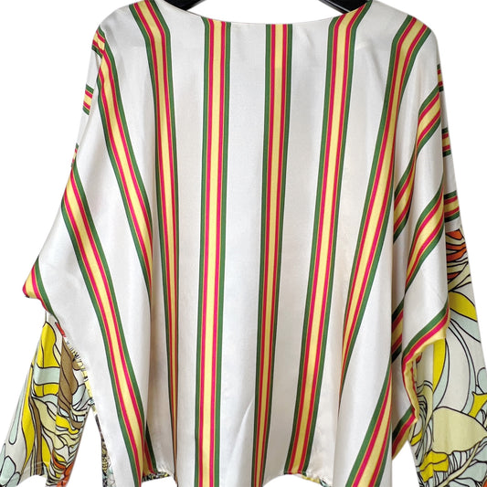 【La Prestic Ouiston】loose round-collar top with long sleeves