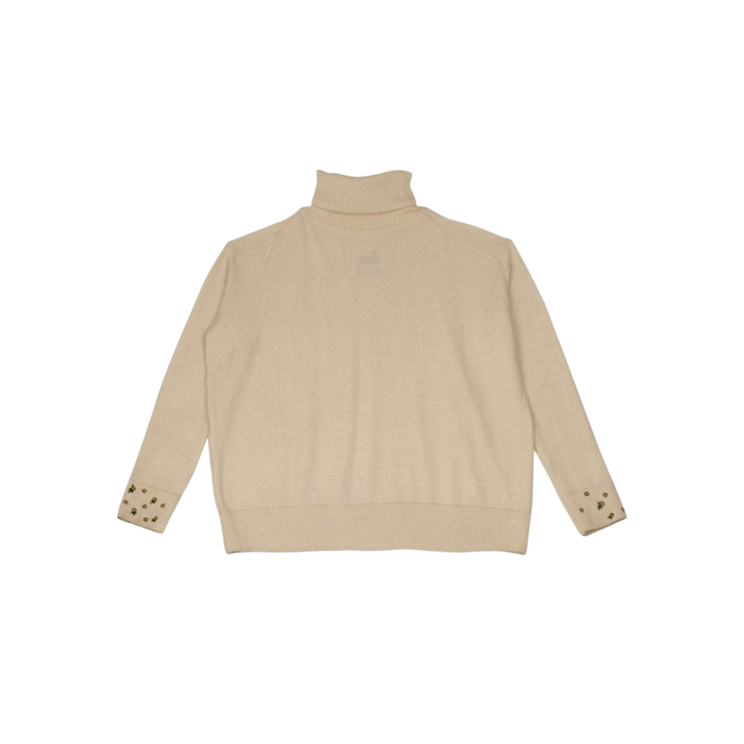 【Mii Collection】Hand Embroidered Full Sleeve Sweater #105