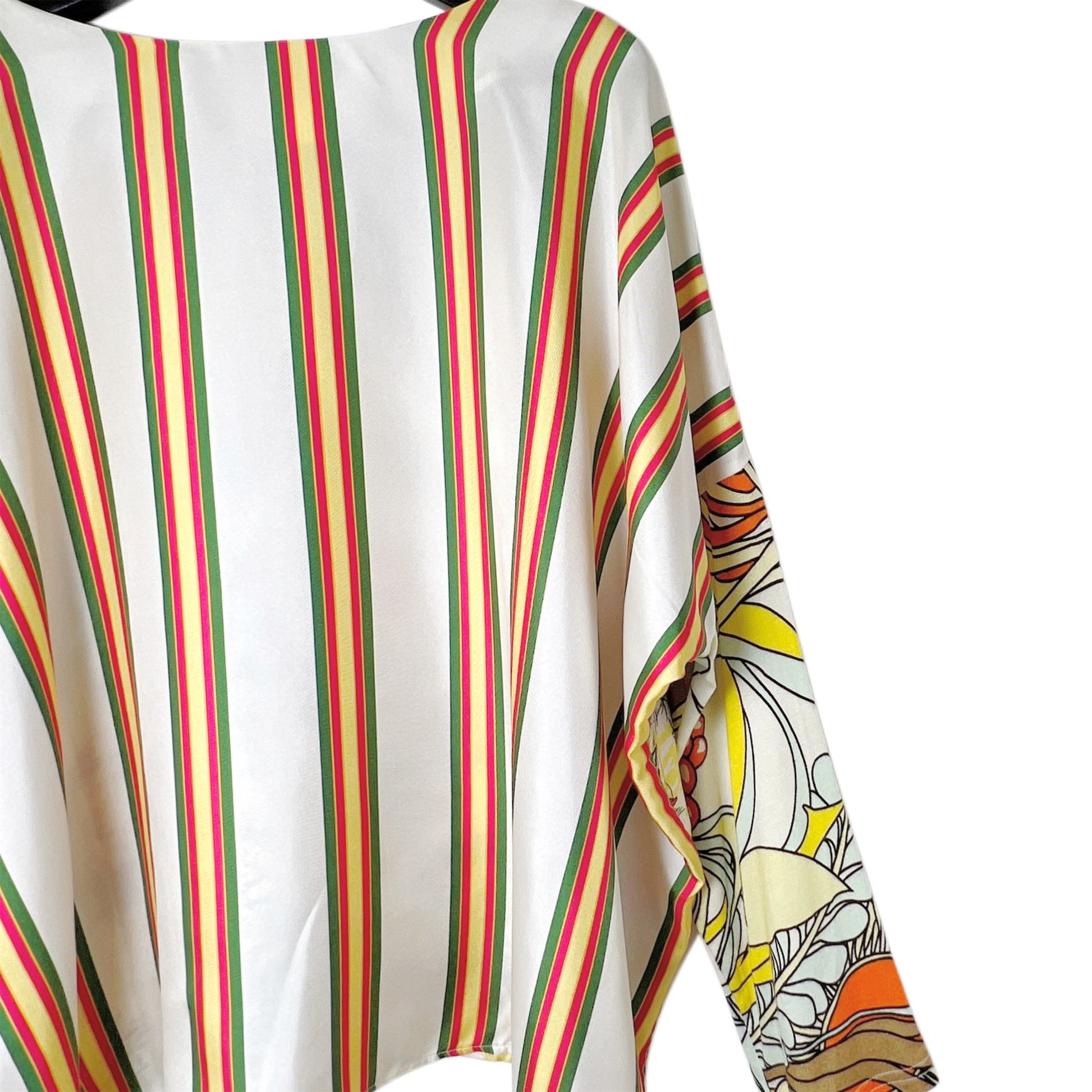 【La Prestic Ouiston】loose round-collar top with long sleeves