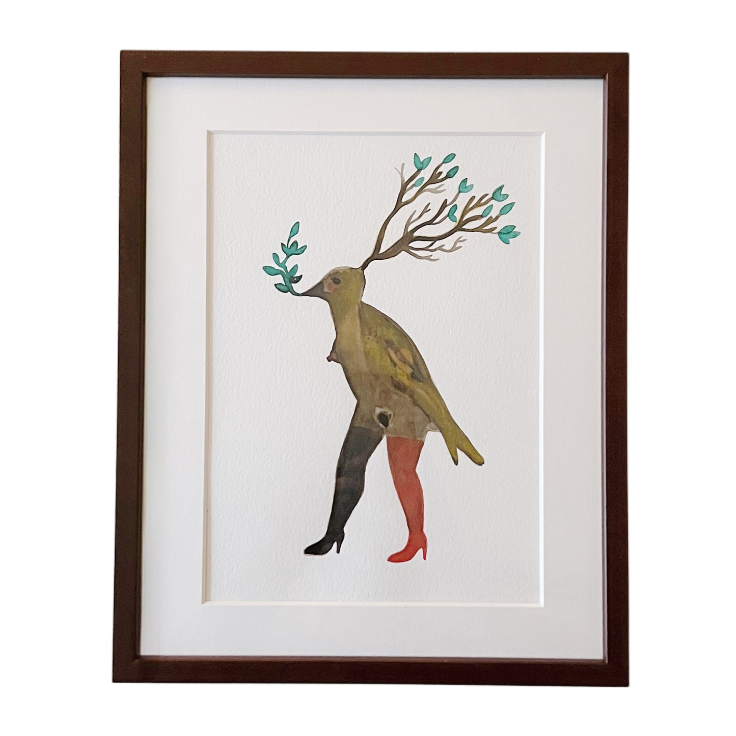 【Cathy Burghi 】鳥人間頭と口先から植物