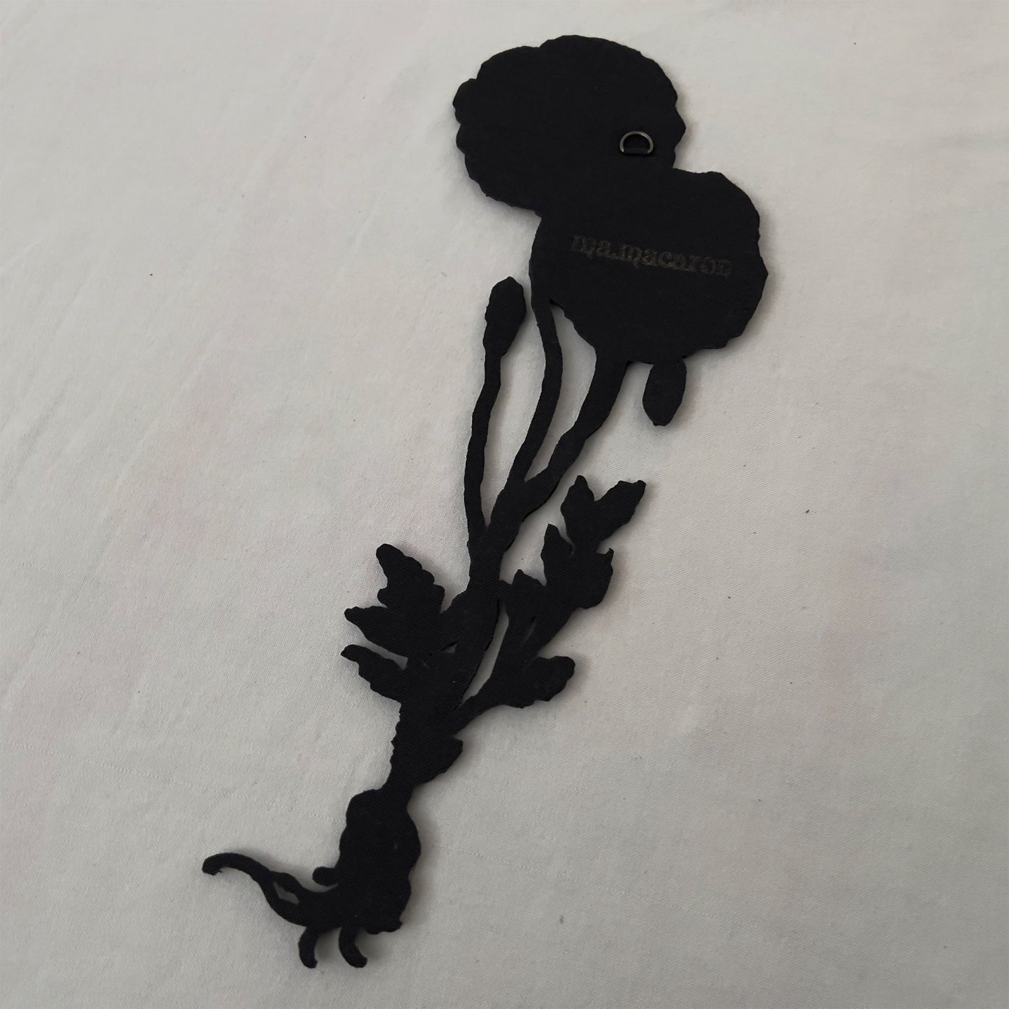 【ma.macaron】赤と薄い紫の花（根っこあり）