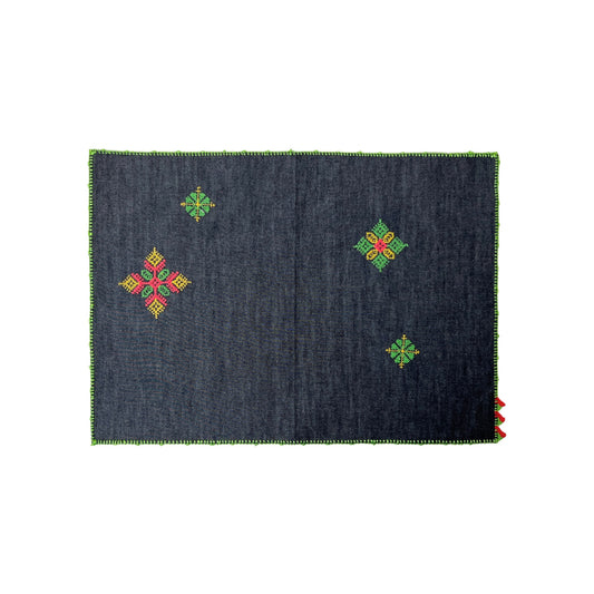 【Leo Atlante】Placemat_blue, green edge