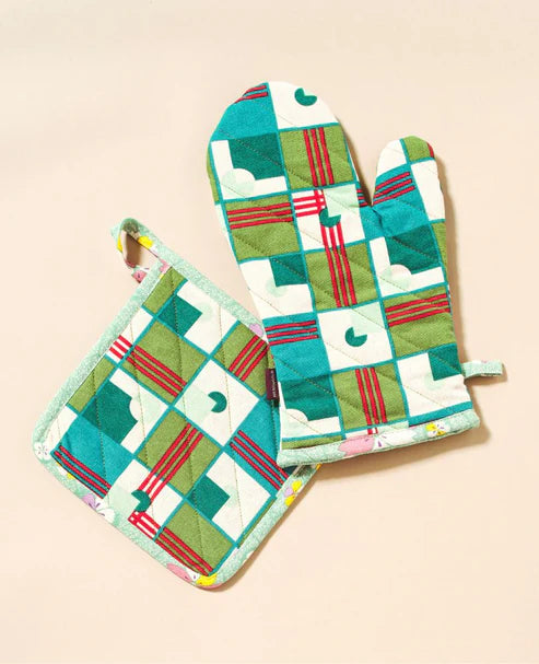 【Les Touristes】oven mitts + pot holders_GLO 012