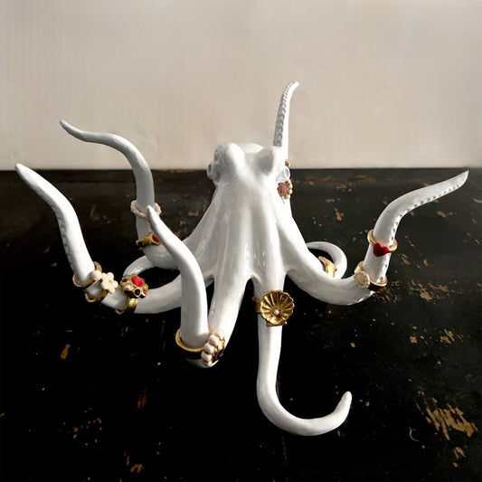 【Astier de Villatte】Octopus Ornament with Rings