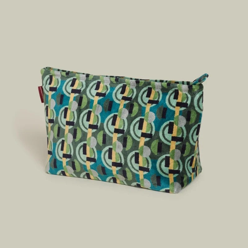 【Les Touristes】Velvet Wash Bag XL pouch_sonia-moss