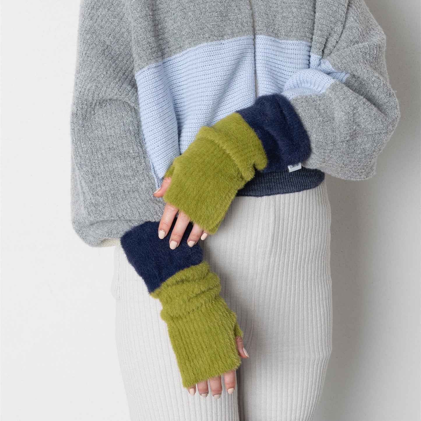 【TRICOTE】BICOLOUR ARM WARMERS