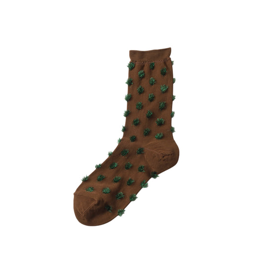 【TRICOTE】DOT FUR SOCKS