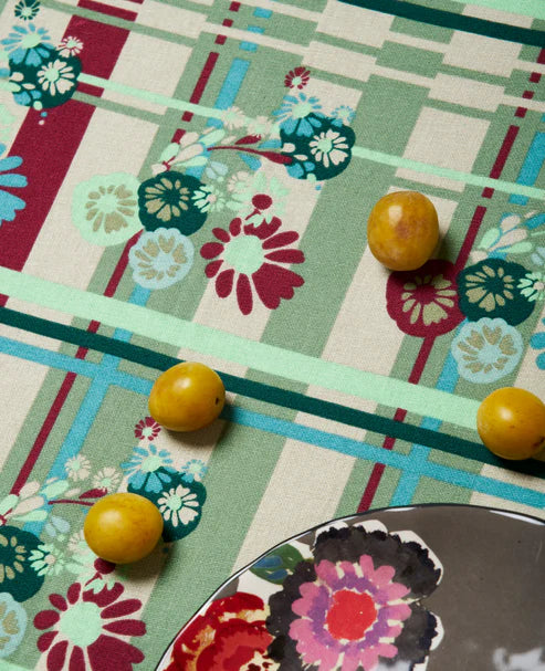 【Les Touristes】TABLE CLOTH L_dundee sauge