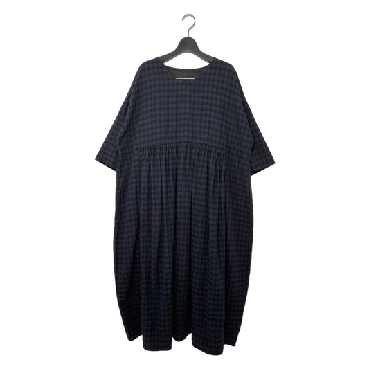 【H+ HANNOH WESSEL】Dress Dominique_Navy/Black Chrck15/17C