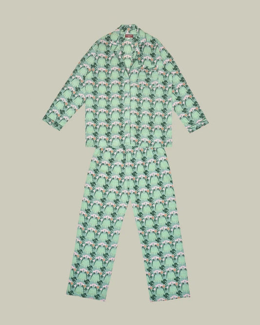 【Les Touristes】Night Pyjamas_sage green