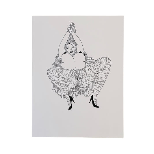 【Cathy Burghi 】前向きでしゃがむ、足開く