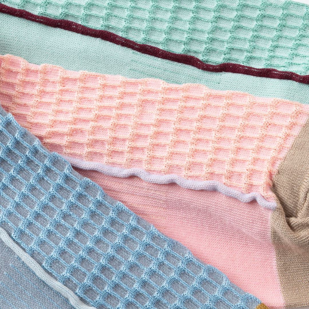 【TRICOTE】BUMPY FRILLED RIM DOT PATTERN SOCKS
