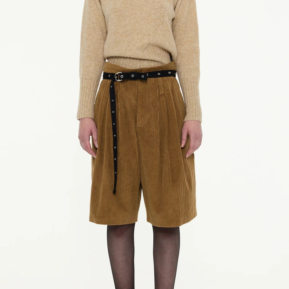 【LA FETICHE】Tailored Mid Length Corduroy Shorts