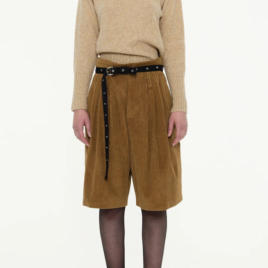【LA FETICHE】Tailored Mid Length Corduroy Shorts