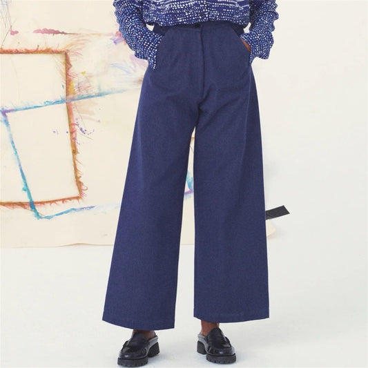 【mii】denim pants_marine