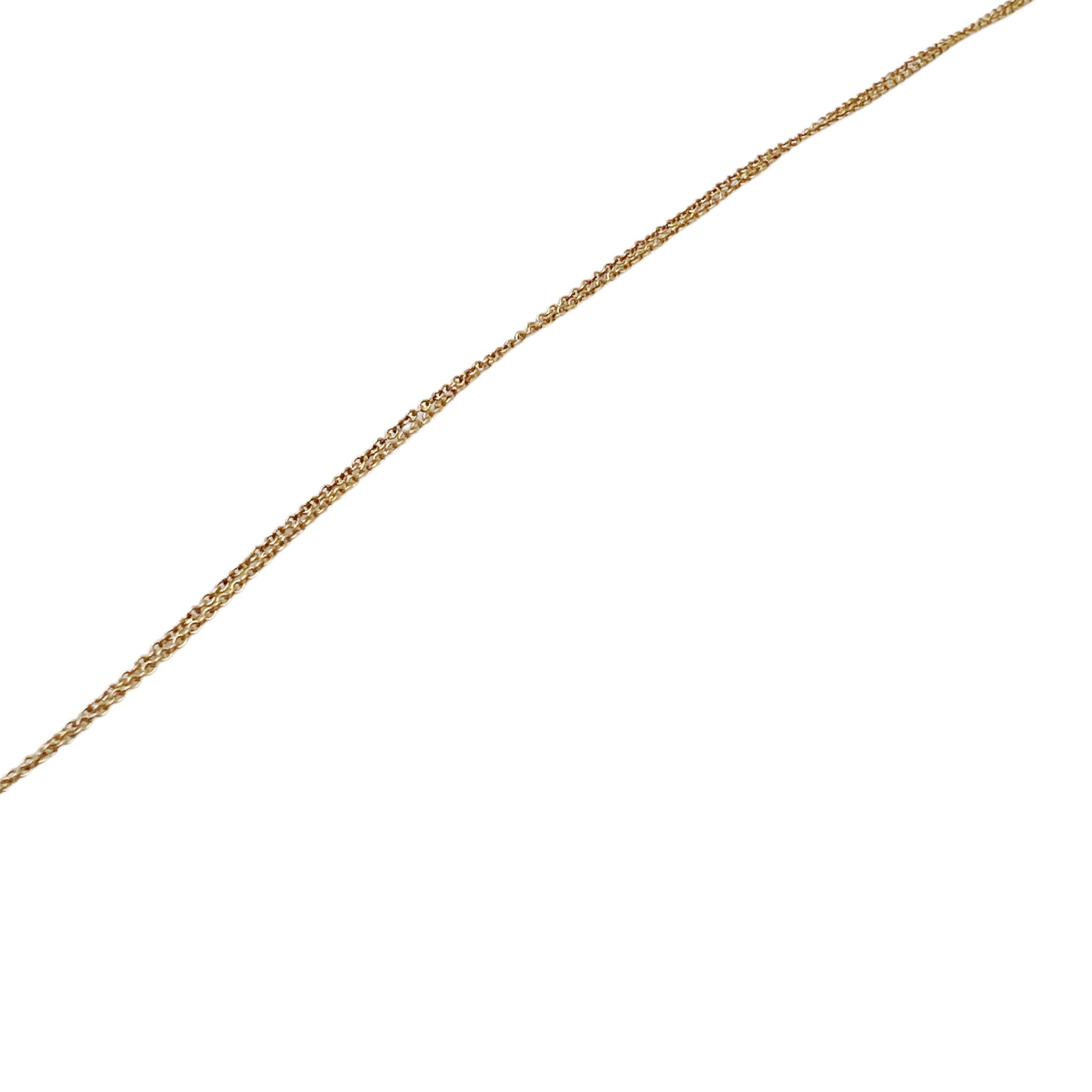 【Helena Rohner】large glass drop pendant with gold plated brass chain