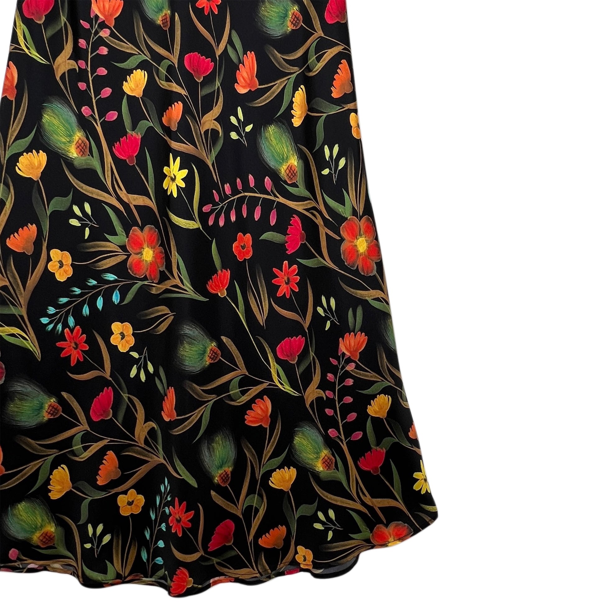 【La Prestic Ouiston】bias-cut long skirt with elastic waistband