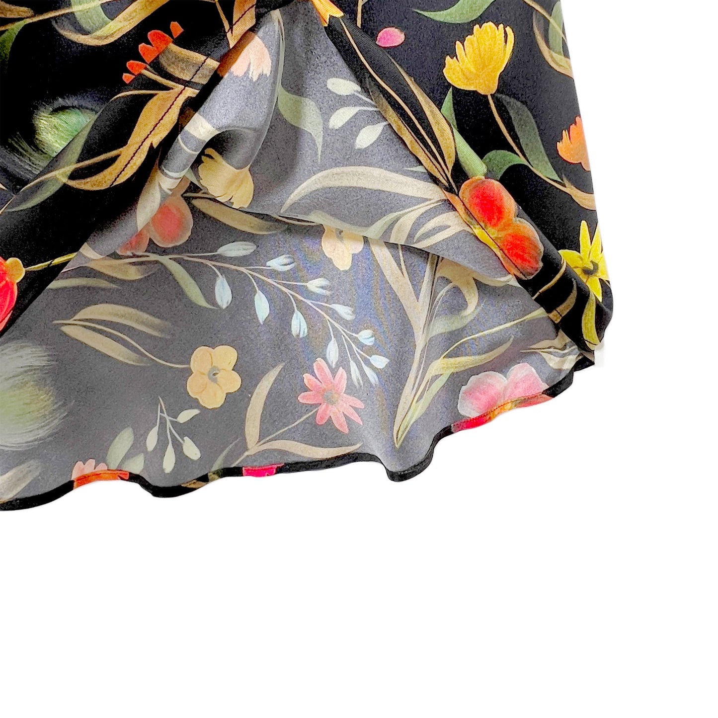 【La Prestic Ouiston】bias-cut long skirt with elastic waistband