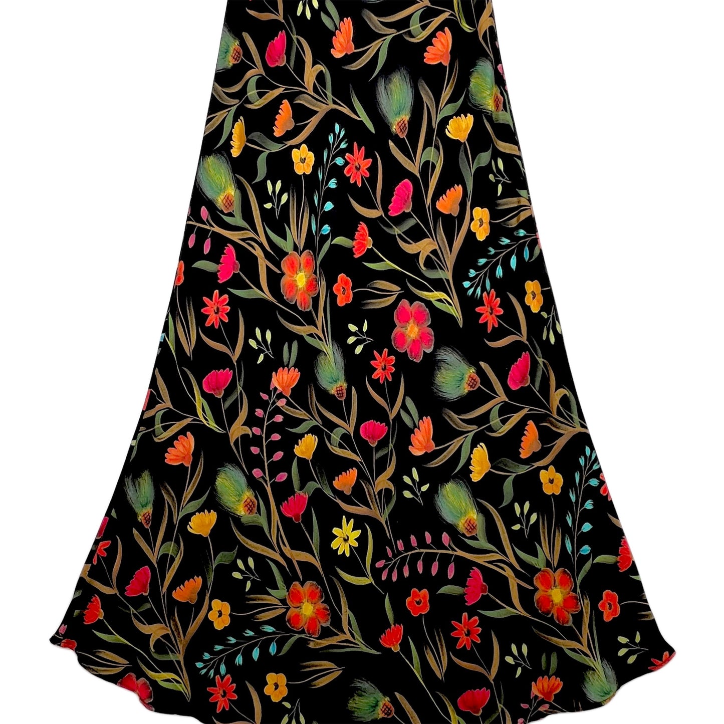 【La Prestic Ouiston】bias-cut long skirt with elastic waistband