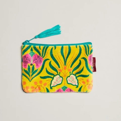 【Les Touristes】SMALL FLAT ZIP PURSE _muguet yellow