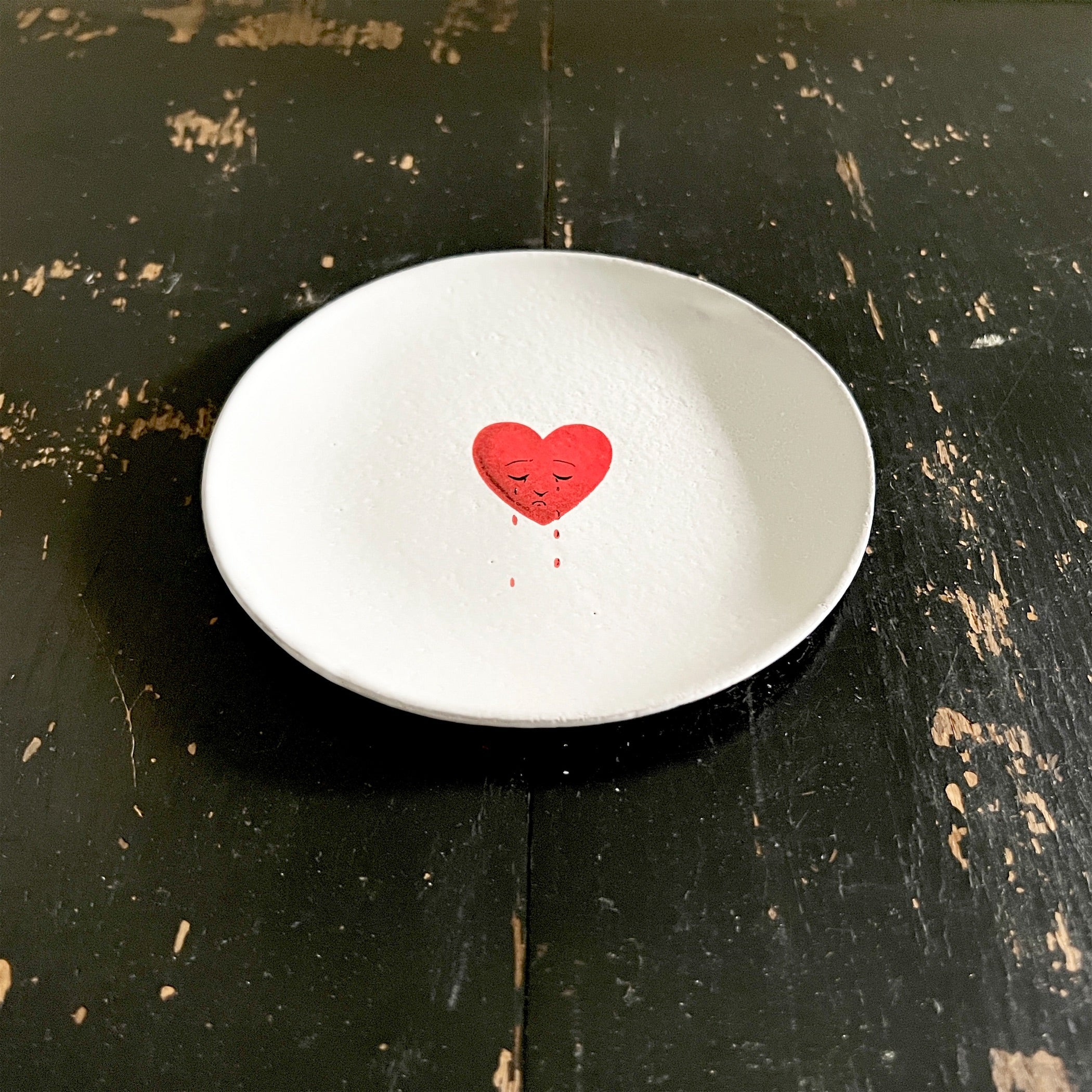 Astier de Villatte】Crying Heart John Derian Saucer | フィールシーン / FEEL SEEN –  FEELSEEN