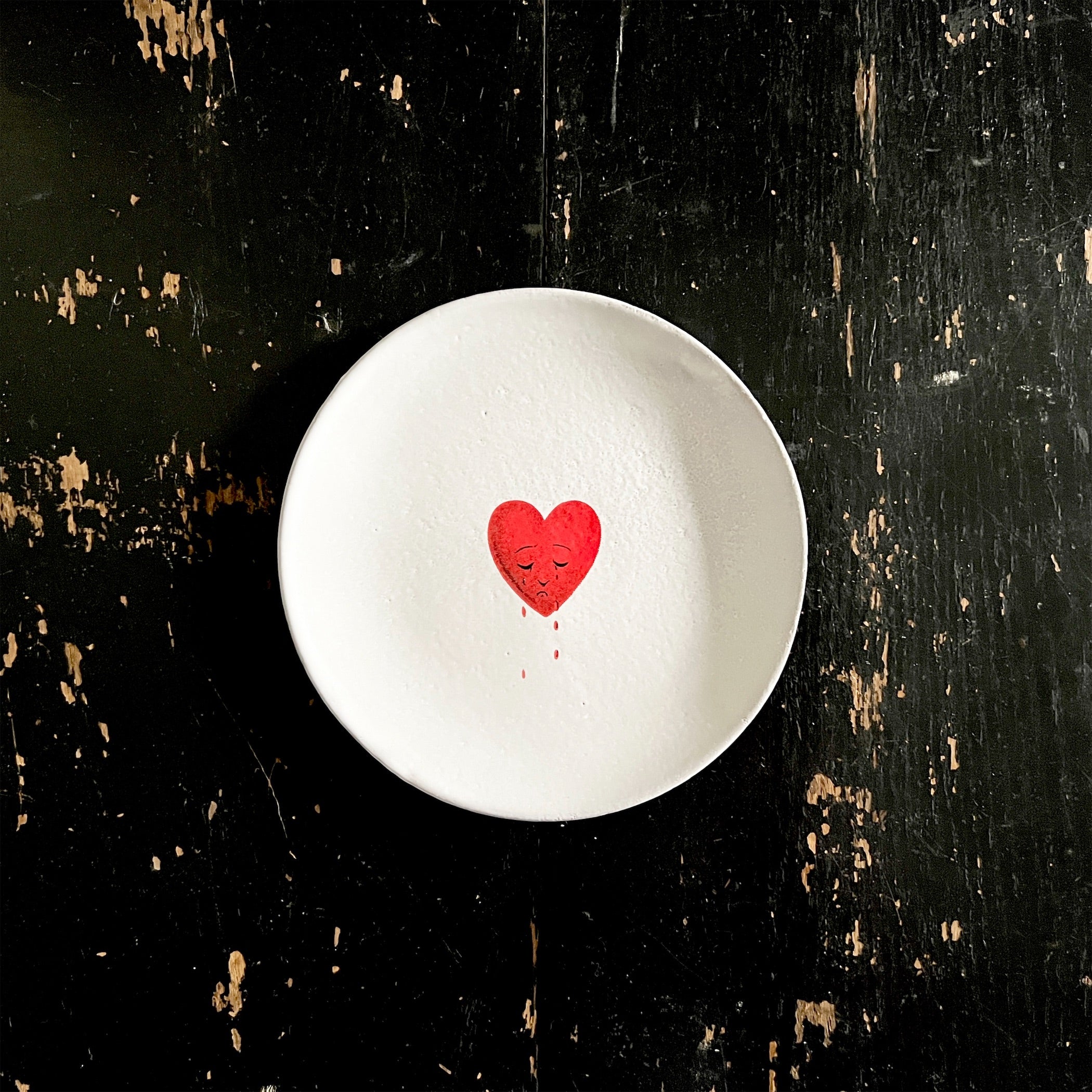 Astier de Villatte】Crying Heart John Derian Saucer | フィールシーン / FEEL SEEN –  FEELSEEN