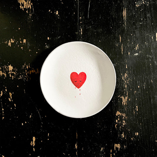 【Astier de Villatte】Crying Heart John Derian Saucer