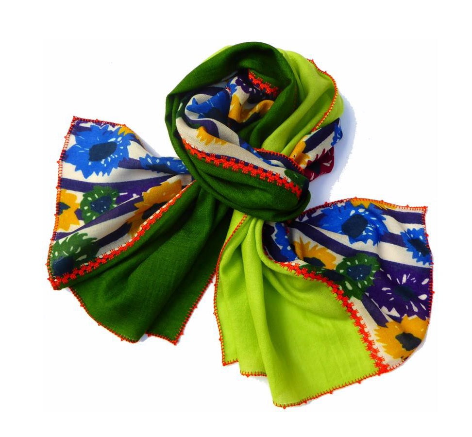 【Leo Atlante】OUPS Scarf_blue, green