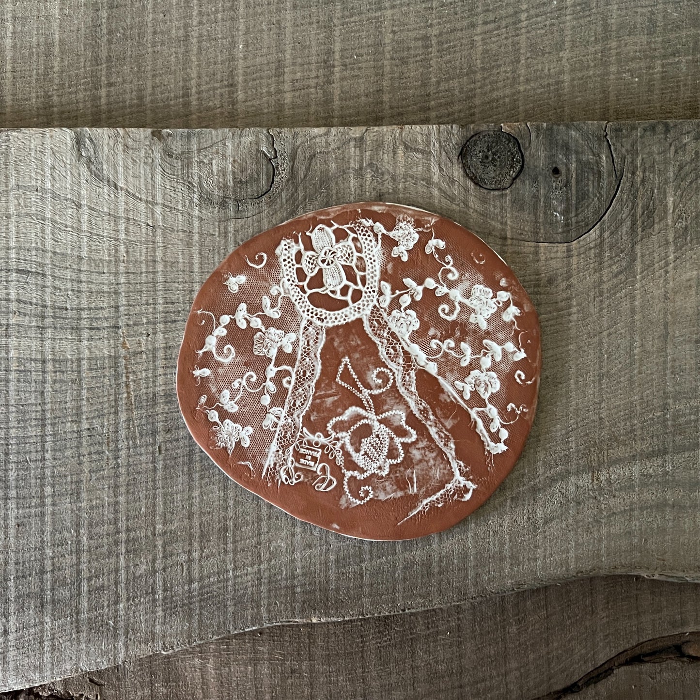 【 Valerie Casado】ソーサー Sous Tasse Simple_Rouge-5