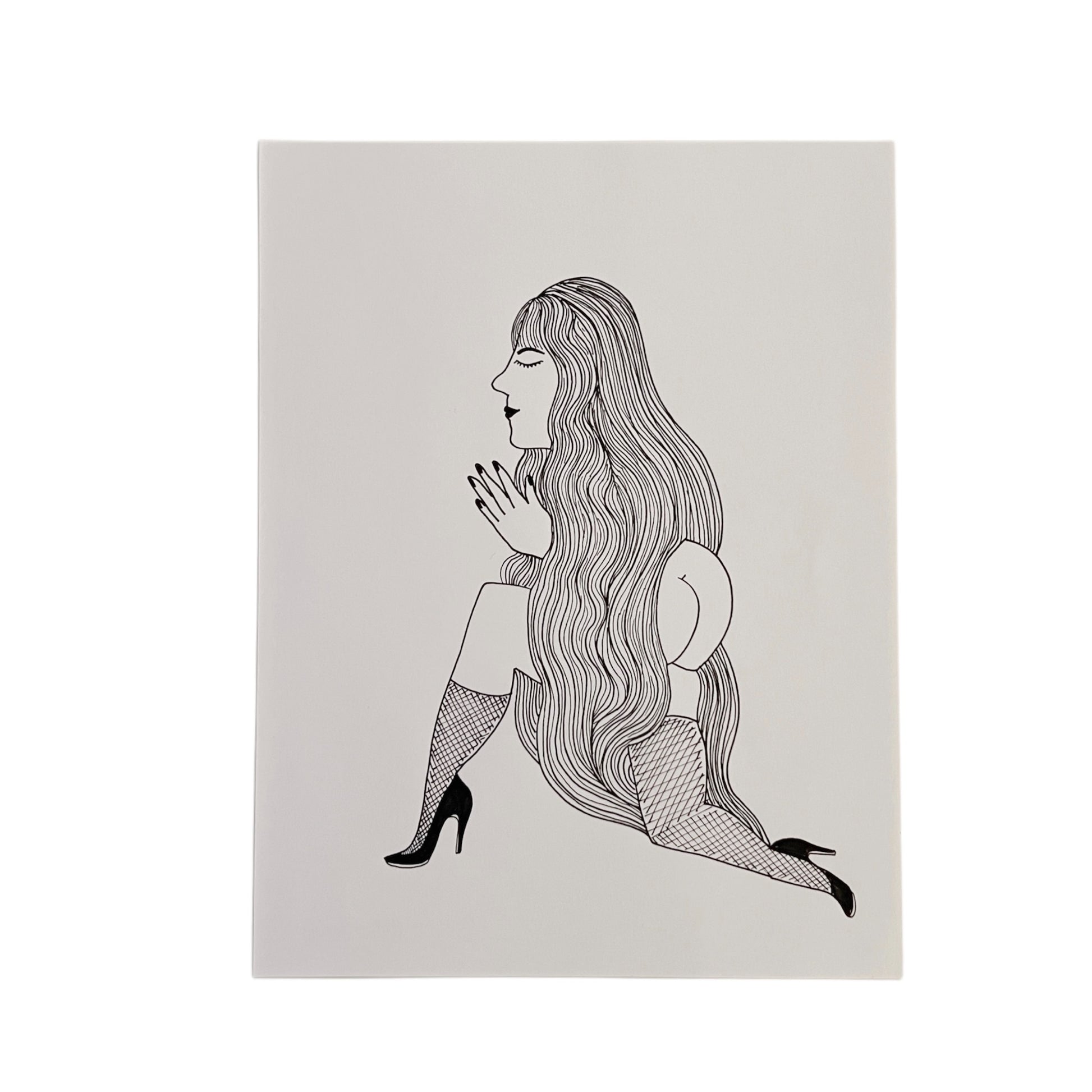 【Cathy Burghi 】合わせる手、のぞく足とお尻