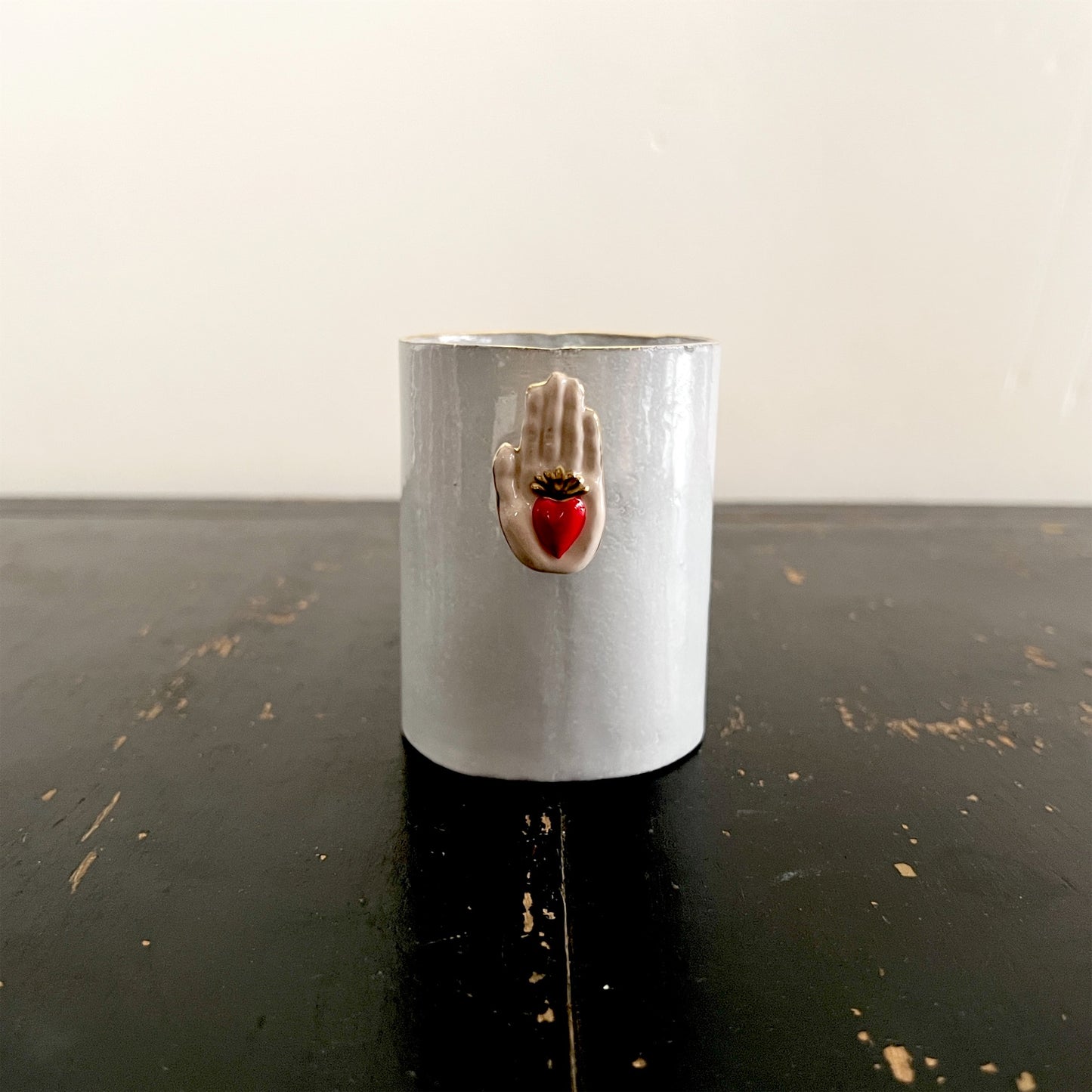 【Astier de Villatte】Heart on Hand Ring Cup