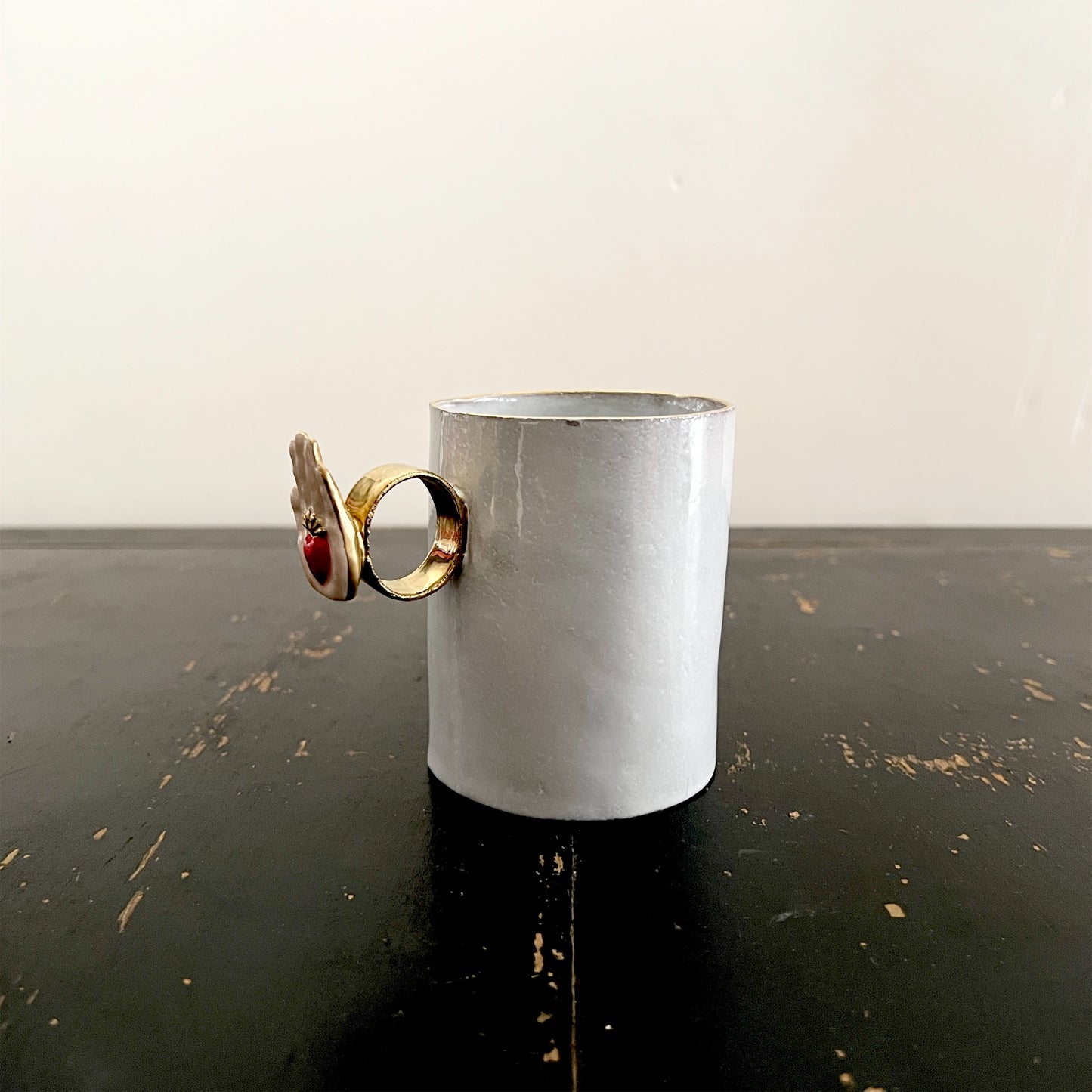 【Astier de Villatte】Heart on Hand Ring Cup
