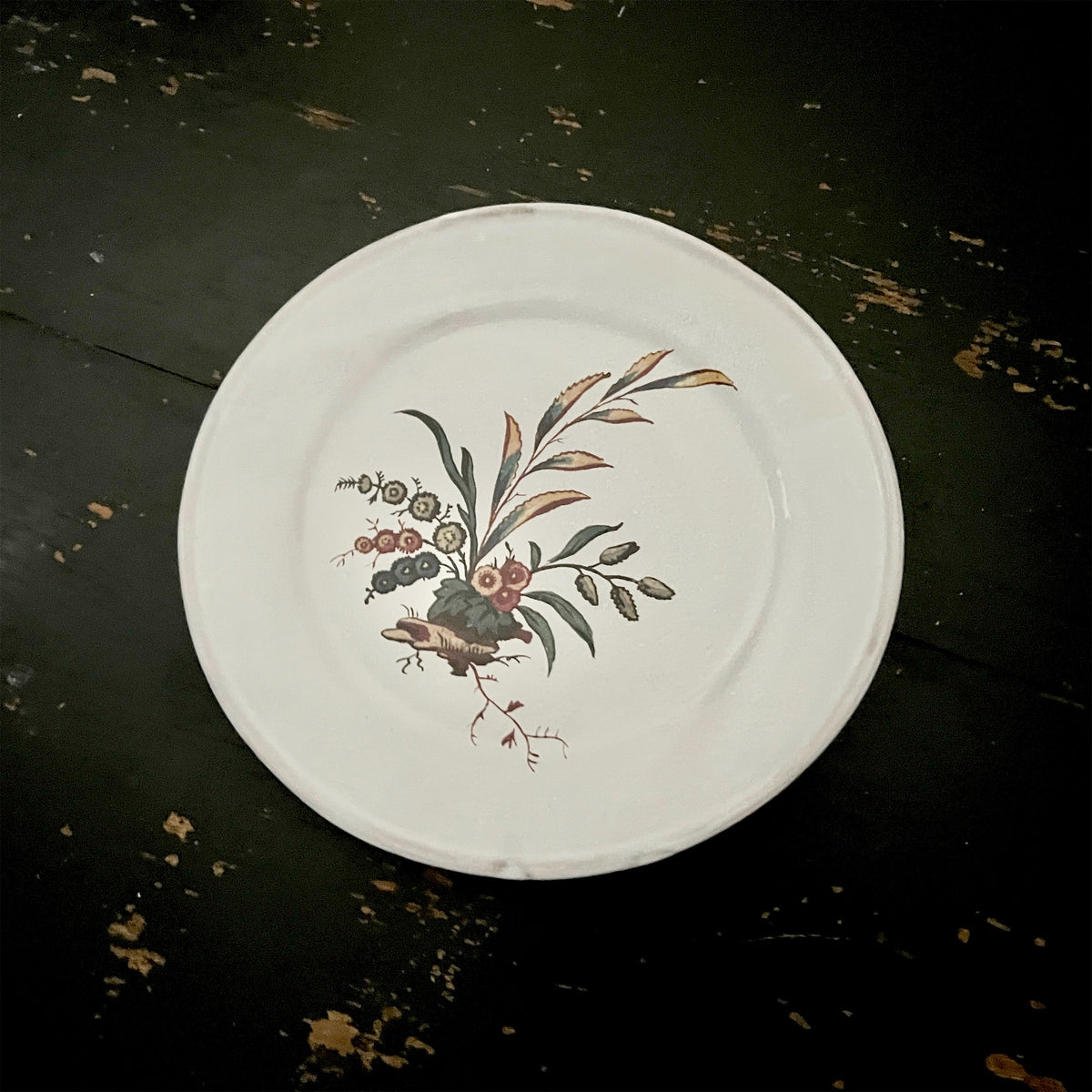 【Astier de Villatte】Small Bearberry Plate