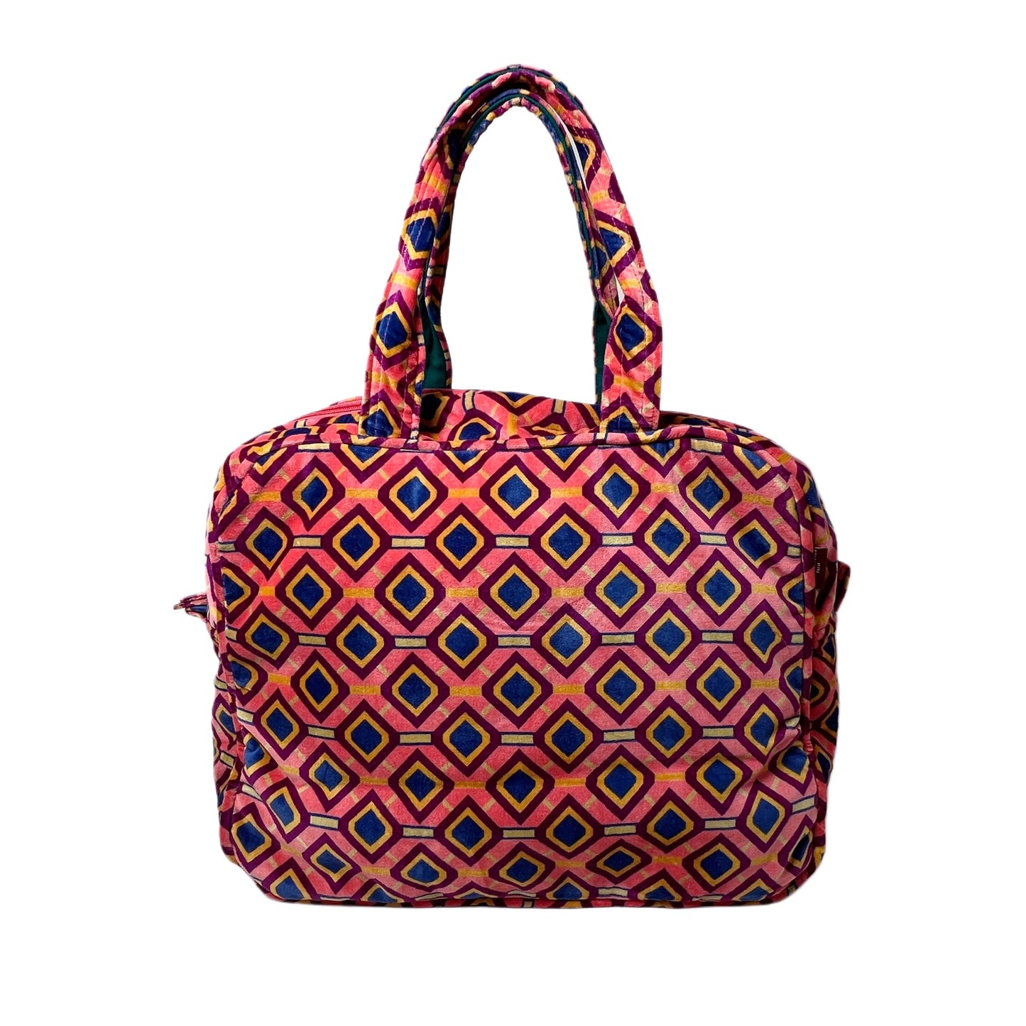 【Les Touristes】ウィークエンドバッグ velvet week end bag-coral