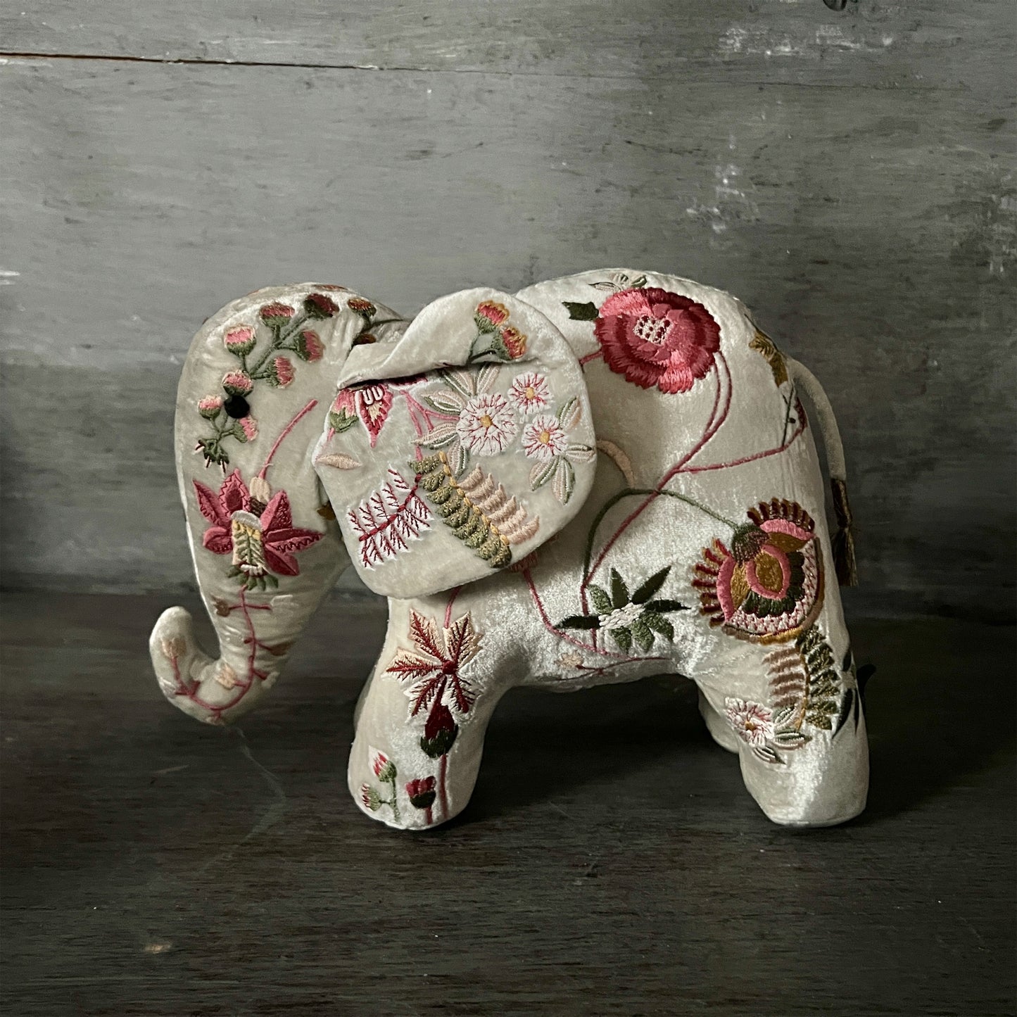 【Anke Drechsel】シルクベルベット Elephant_S.Blue
