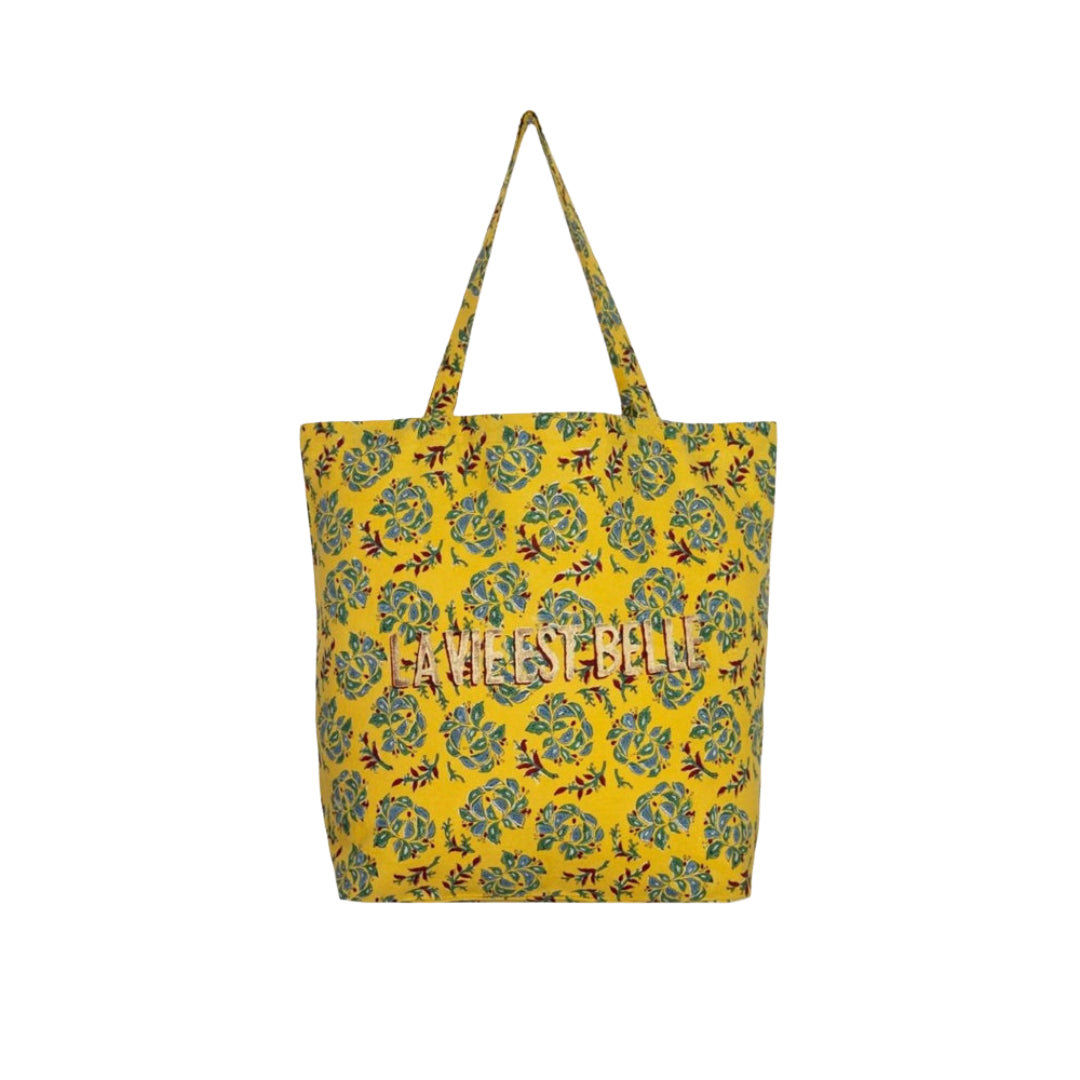 【Jamini】Sarso Tote bag_La vie est belle