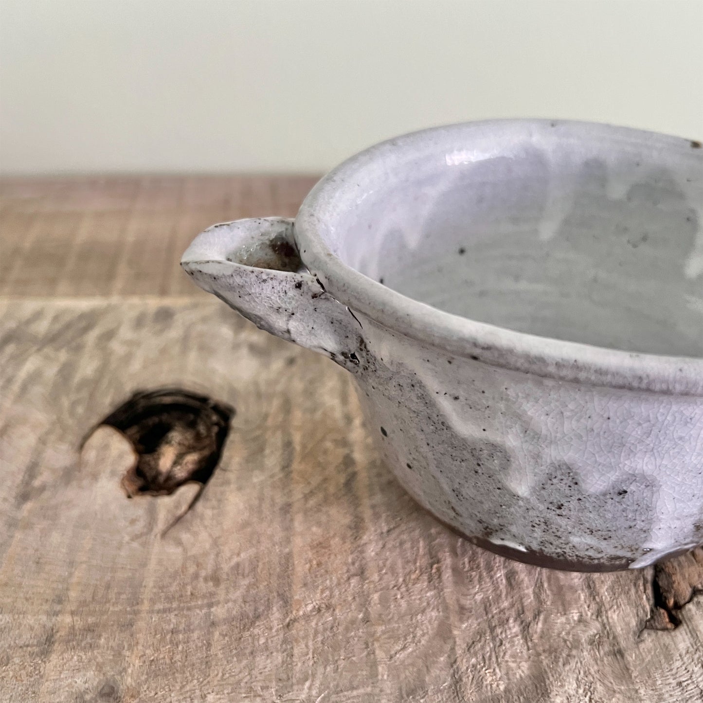 【中川自然坊窯】粉引唐津片口注器 80