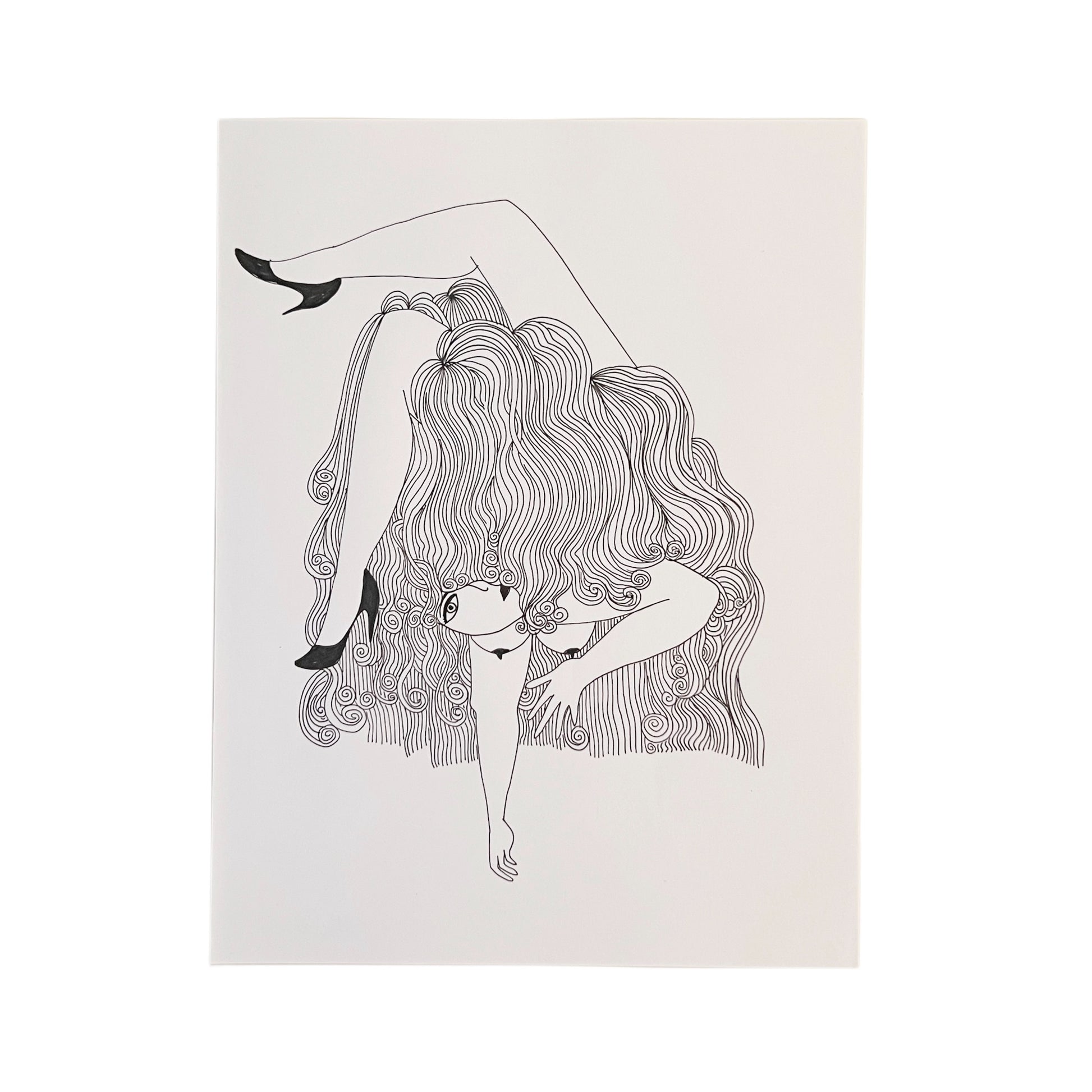 【Cathy Burghi 】逆さ髪の中から顔と腕