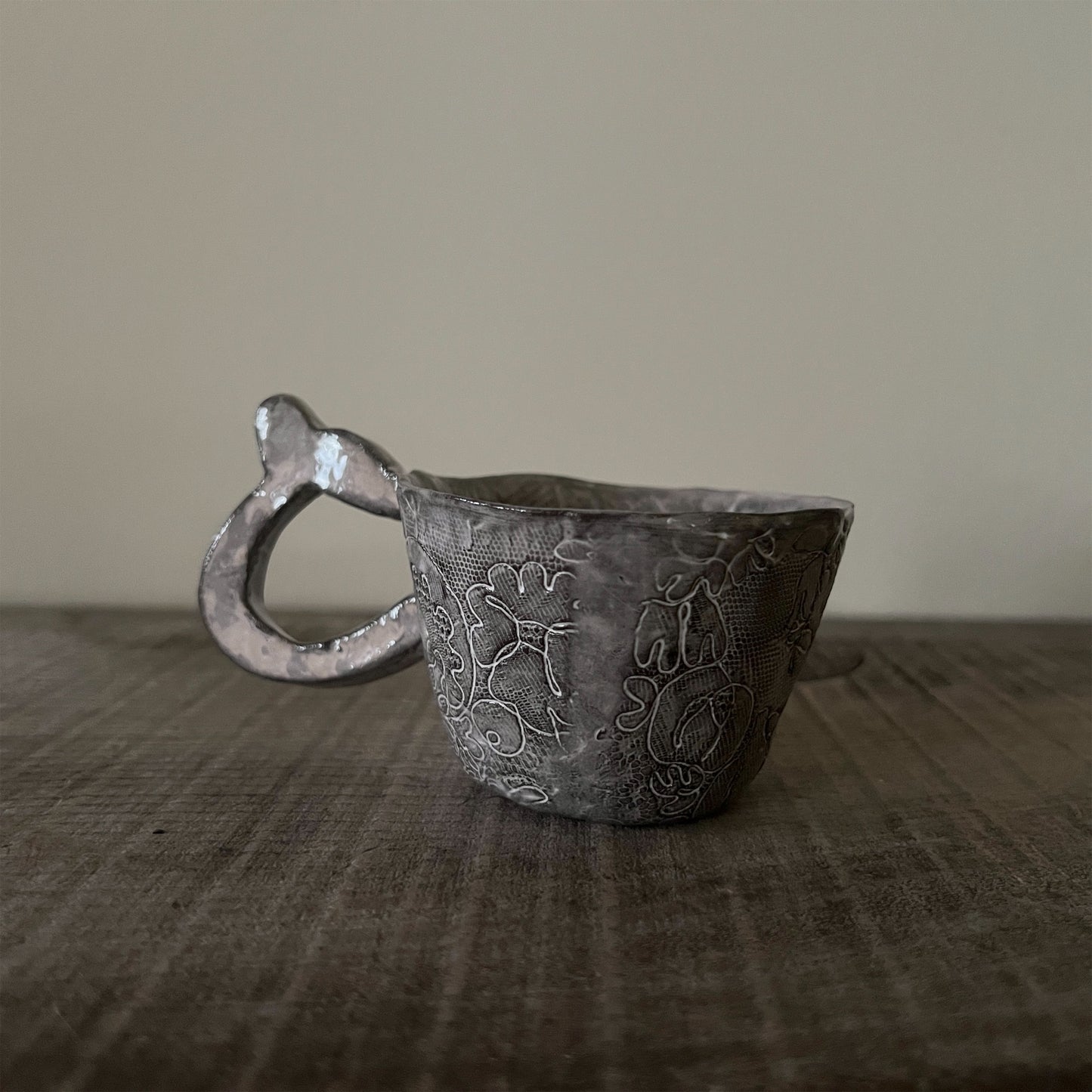 【 Valerie Casado】ティーカップ C-Tasse a The_Noir-1