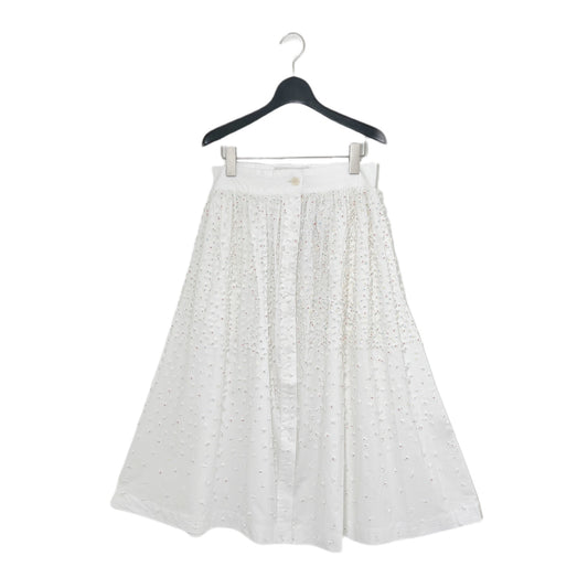 【Mii Collection】ホワイトフラワースカート