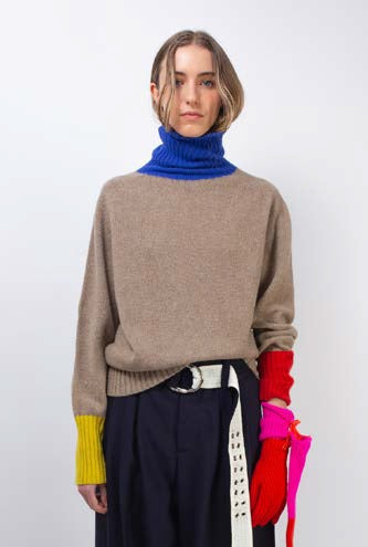 【LA FETICHE】Unisex Oversized Seam-Free Polo Sweater