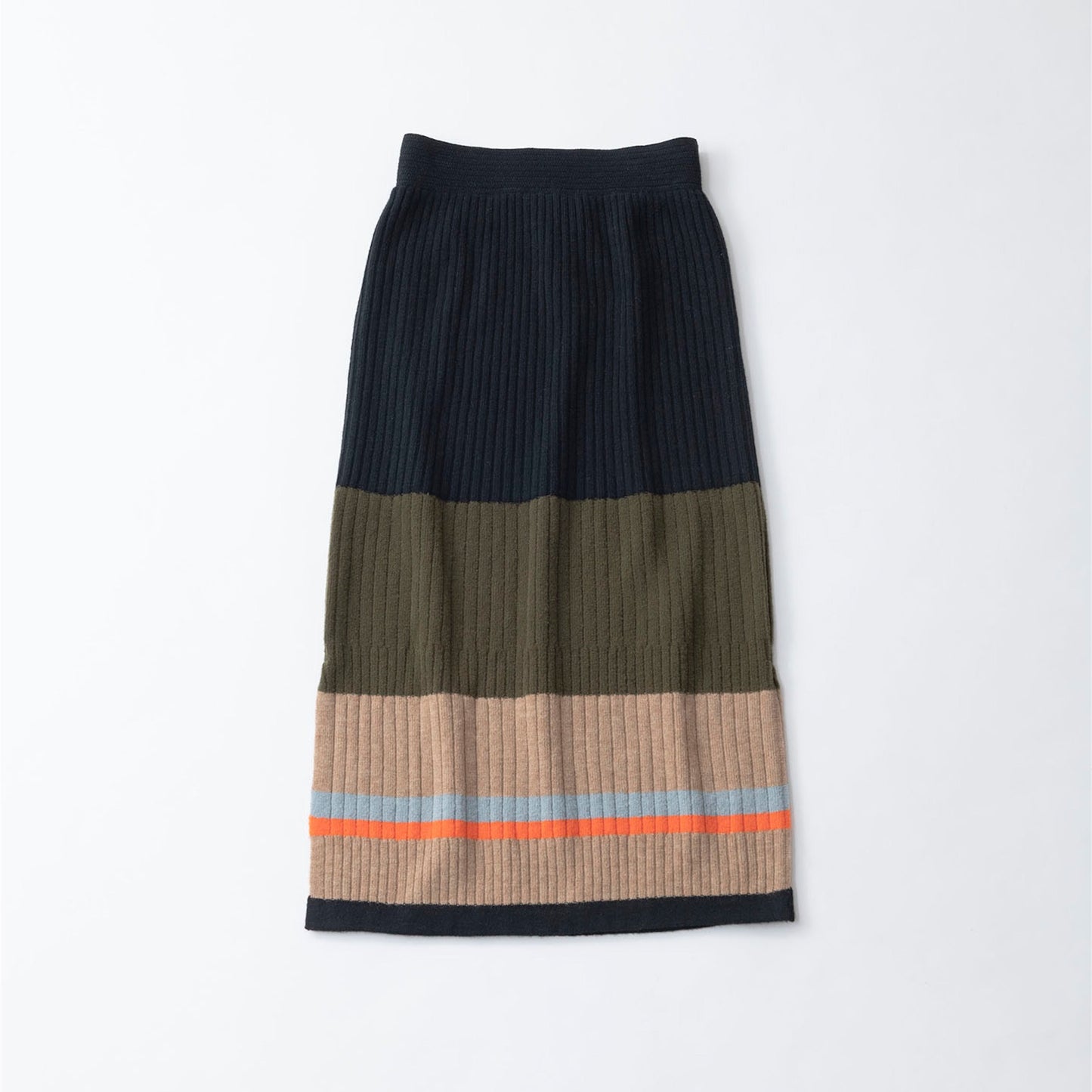 【TRICOTE】PLAIN RIB MULTI SKIRT