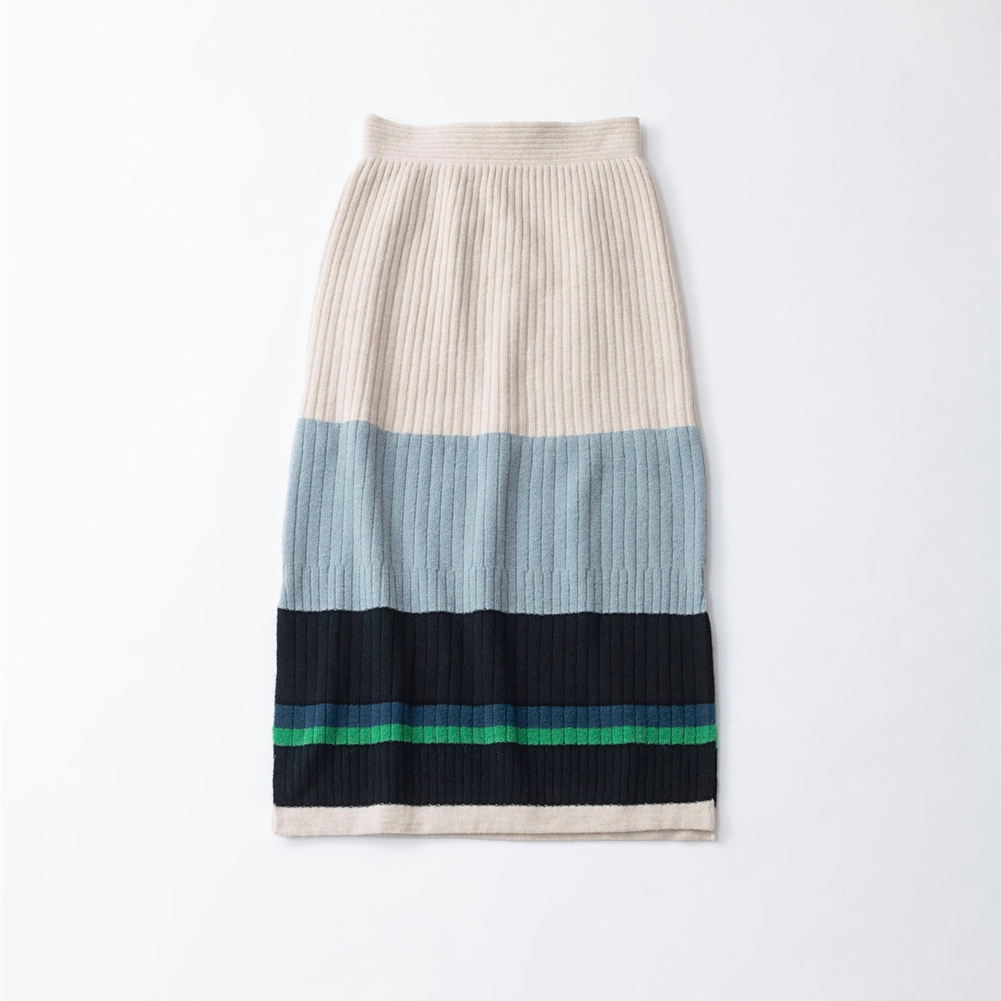 【TRICOTE】PLAIN RIB MULTI SKIRT