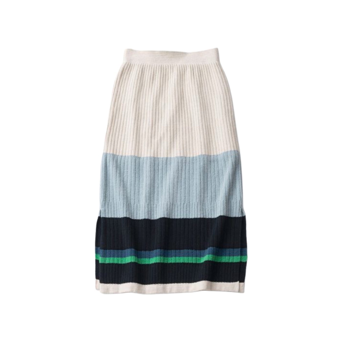 【TRICOTE】PLAIN RIB MULTI SKIRT