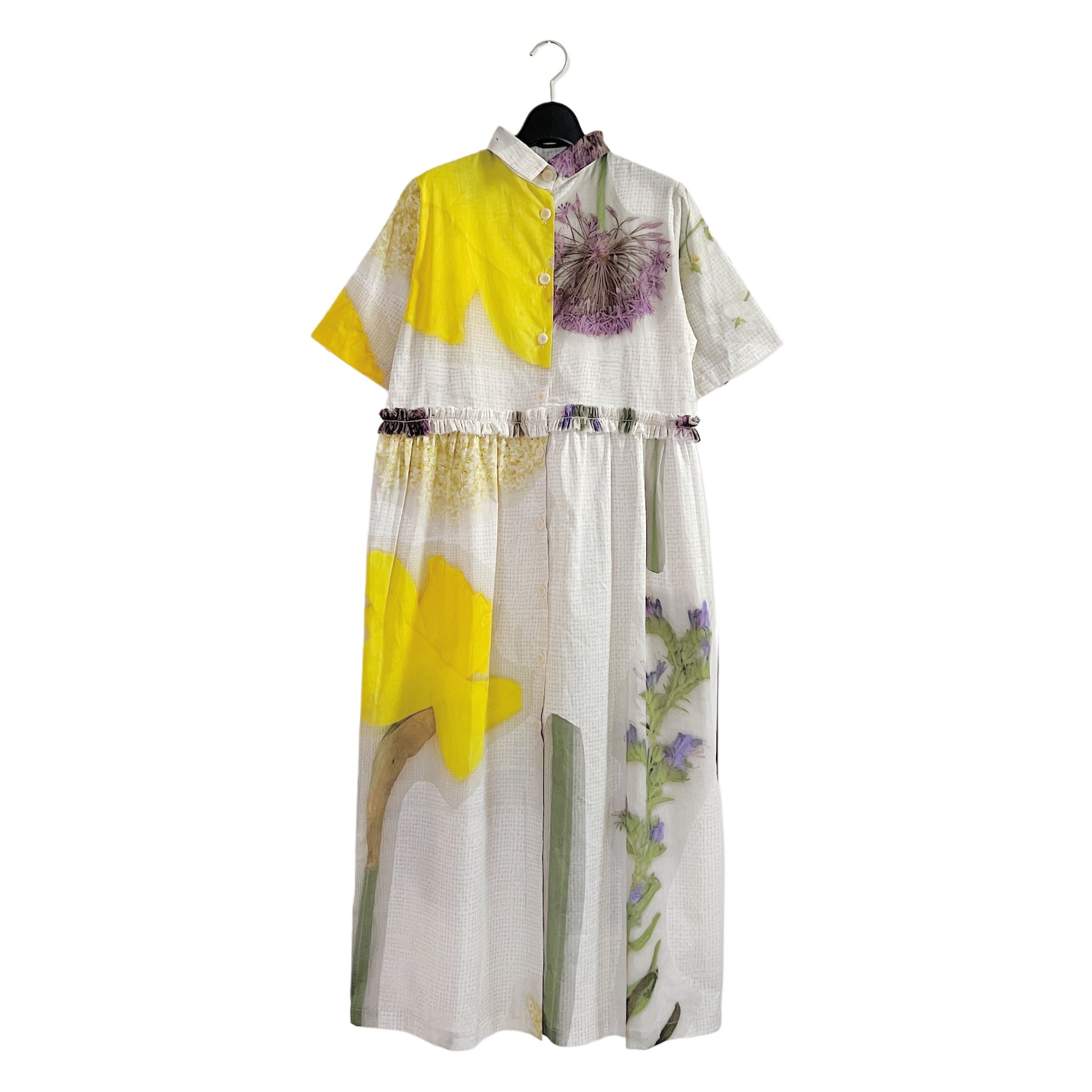 【Colomba Leddi】DRESS_MUSLIN_wildflower collage
