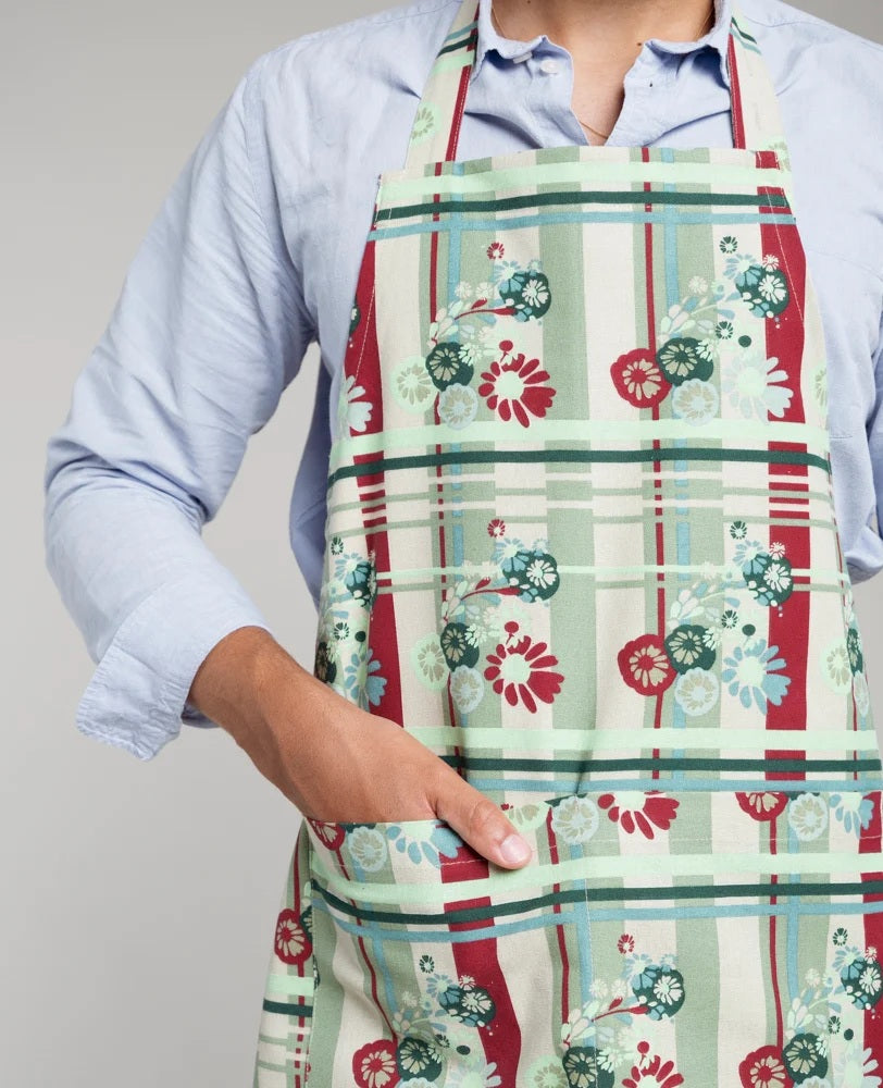 【Les Touristes】Apron_dundee sauge