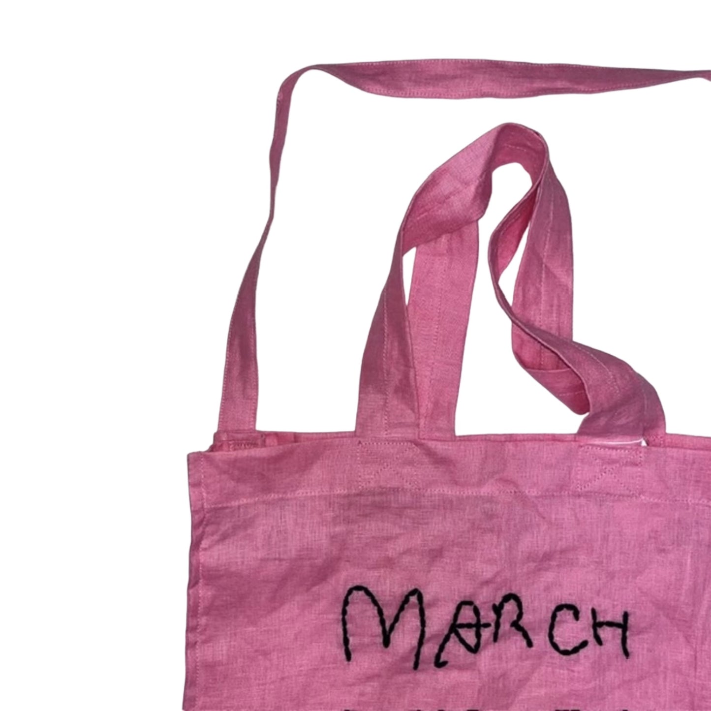 【LOVE by MarchAprilMay】リネン2WAYバッグ 25L hot pink