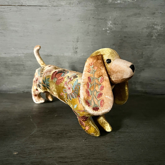 【Anke Drechsel】シルクベルベット Dachshund_Shaded Yellow