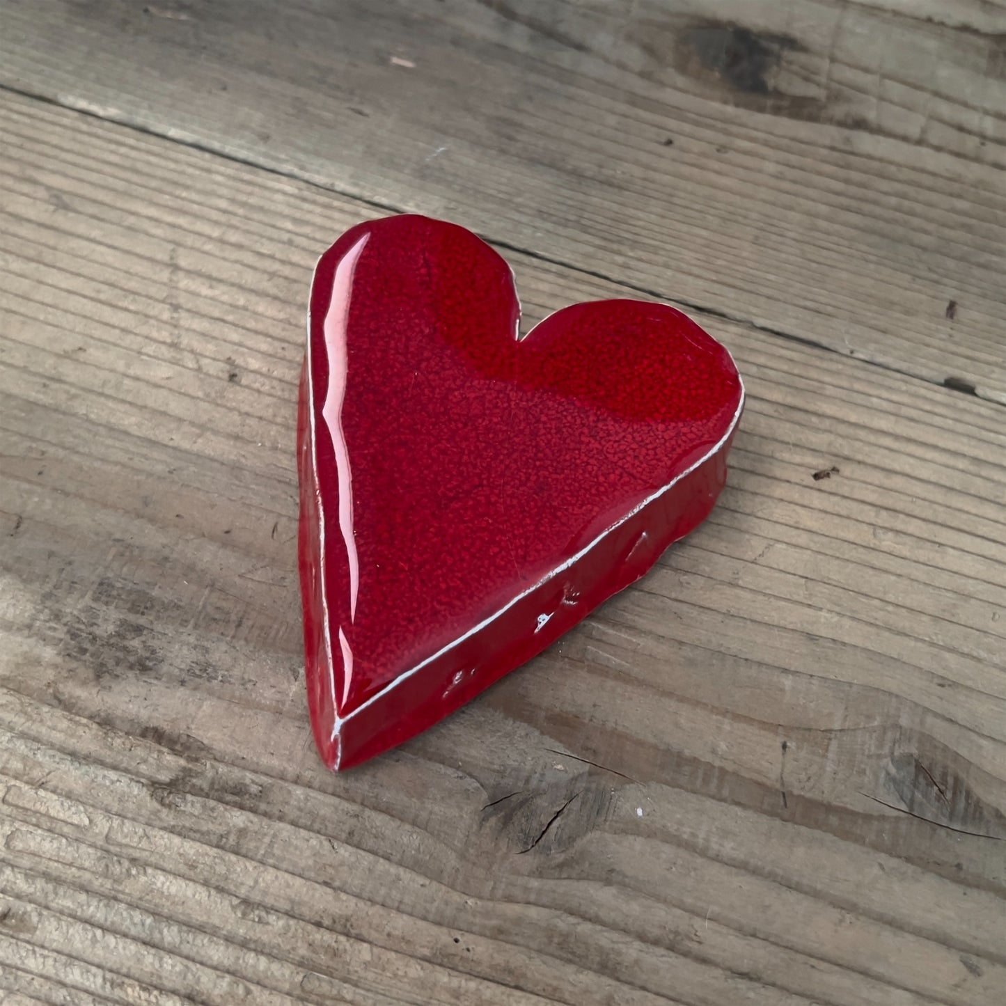 【MV% ceramics design】BIG RED HEART