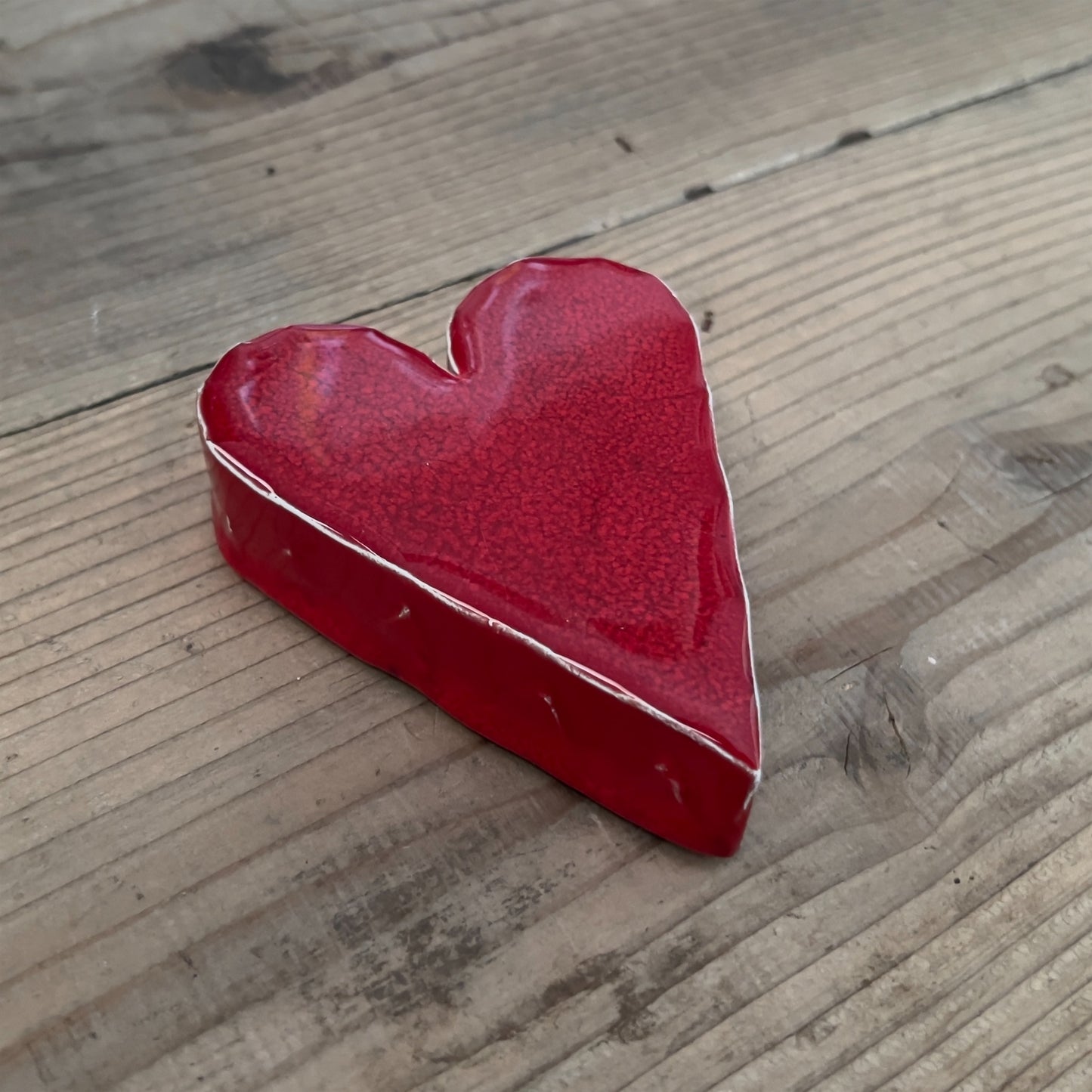 【MV% ceramics design】BIG RED HEART